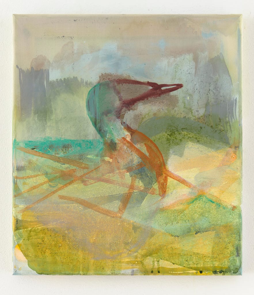 Painting by Michael Markwick
Sea Bird (2020) 
60 x 50 cm , 23 1/2 x 19 7/10 in
Acrylic on silk
Acryl auf Seide