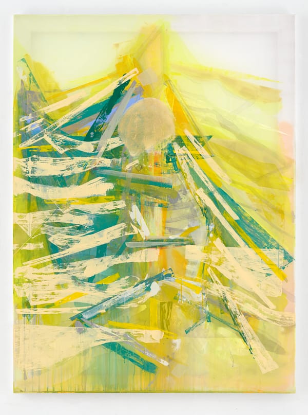 Michael Markwick Painting, Treehugger (2020)160 x 120 cm (63 x 47 1/4 in.) Acryl auf Seide Acrylic on silk