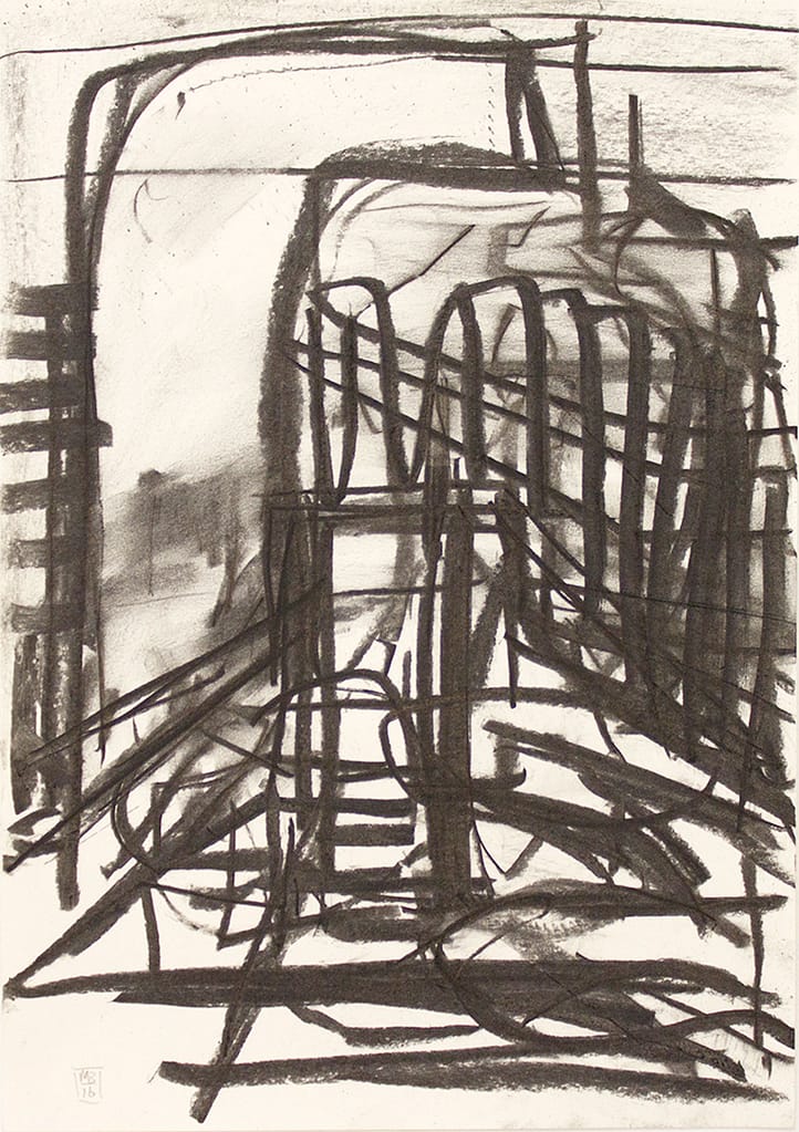 Stump (2016) 42 x 29.5 cm Charcoal on paper