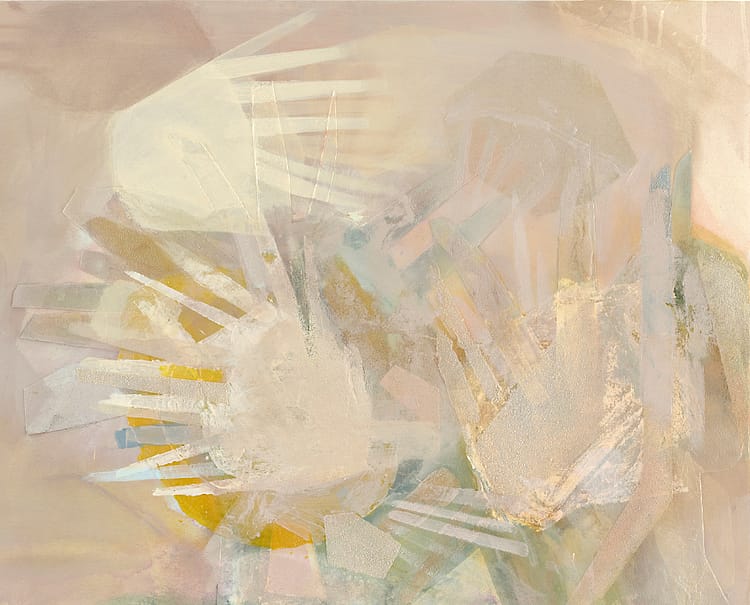 Dusk (2021) 145 x 120 cm Acrylic, Pigment and Sand on canvas